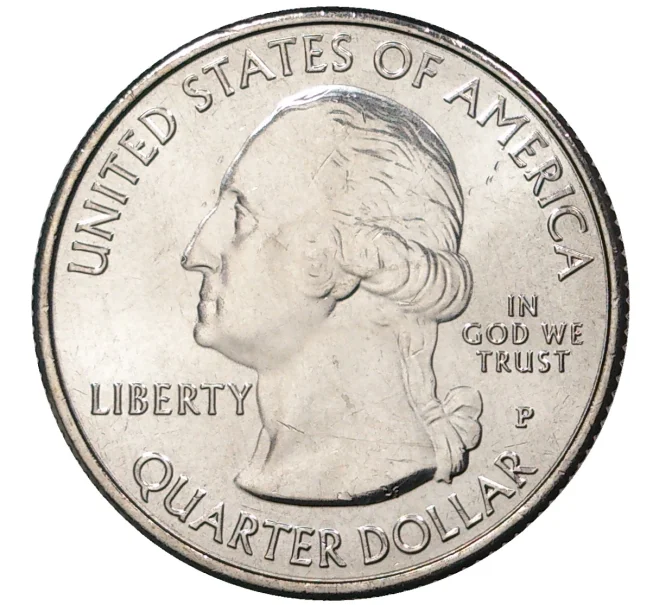 Монета 25 центов (1/4 доллара) 2019 года P США «Национальные парки — №49 Национальный Исторический Парк Миссии Сан-Антонио» (Артикул M2-32259)