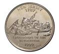 Монета 25 центов (1/4 доллара) 1999 года D США «Штаты и территории — Нью-Джерси» (Артикул: M2-1077) — Фото №1
