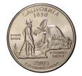 Монета 25 центов (1/4 доллара) 2005 года D США «Штаты и территории — Калифорния» (Артикул: M2-1105) — Фото №1
