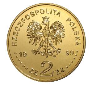 2 злотых 1999 года Владислав IV Ваза — Фото №2