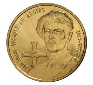 2 злотых 2002 года Генерал Владислав Андерс — Фото №1