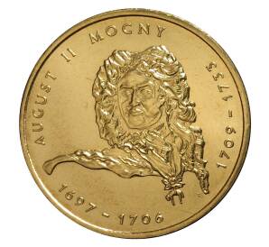 2 злотых 2002 года Август II Сильный — Фото №1