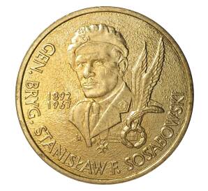 2 злотых 2004 года Генерал Станислав Сосабовский — Фото №1