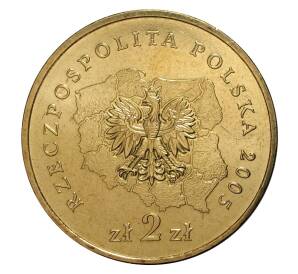 2 злотых 2005 года Польша «Западно-Поморское воеводство» — Фото №2