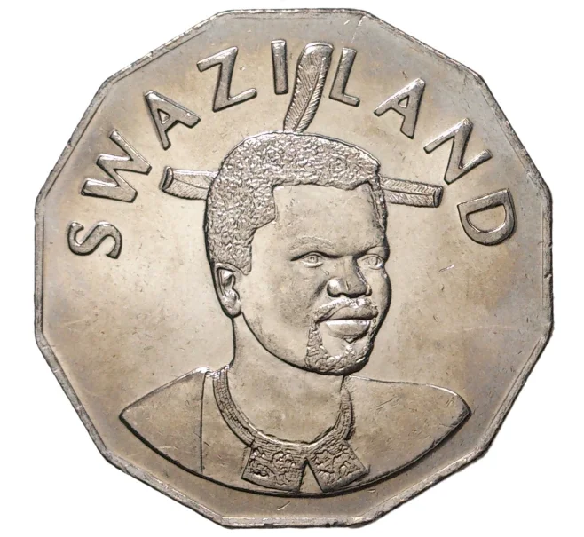 Монета 50 центов 2007 года Свазиленд (Артикул M2-43794)