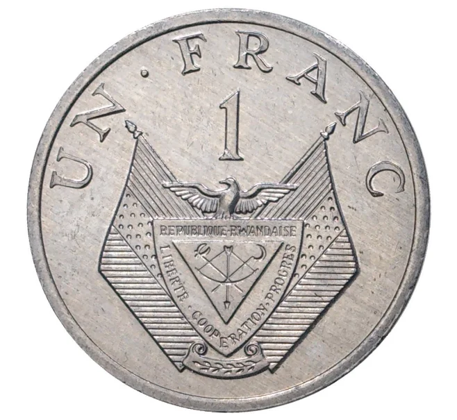 Монета 1 франк 1985 года Руанда (Артикул M2-43824)