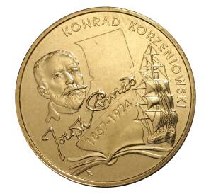 2 злотых 2007 года Юзев Коженевский — Жозеф Конрад — Фото №1