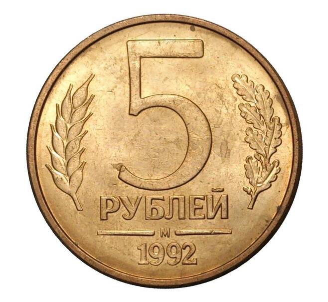Монета 5 рублей 1992 года М (Артикул M1-1995)