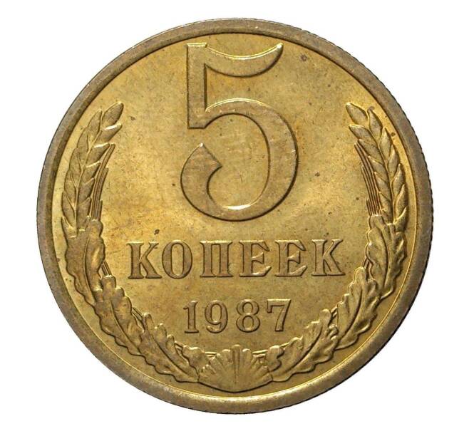 Монета 5 копеек 1987 года (Артикул M1-2402)