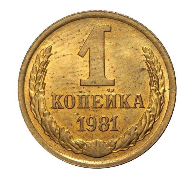 Монета 1 копейка 1981 года (Артикул M1-2319)