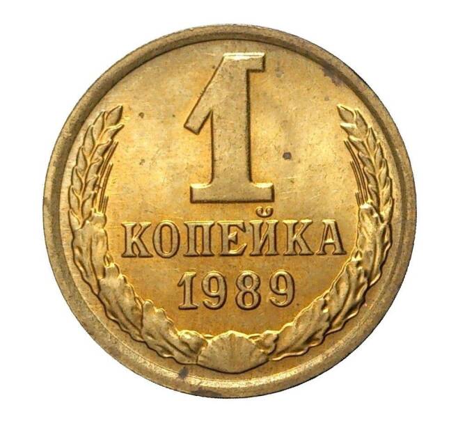 Монета 1 копейка 1989 года (Артикул M1-2327)
