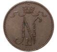 Монета 1 пенни 1909 года Русская Финляндия (Артикул M1-35548)