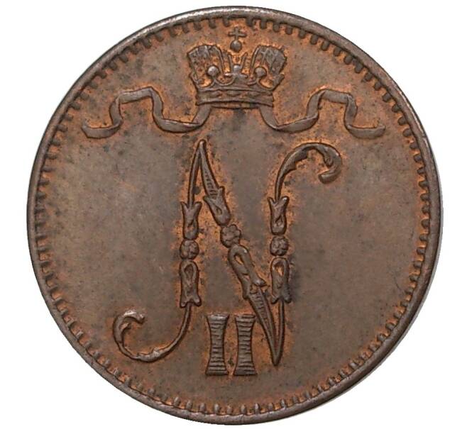 Монета 1 пенни 1911 года Русская Финляндия (Артикул M1-35554)