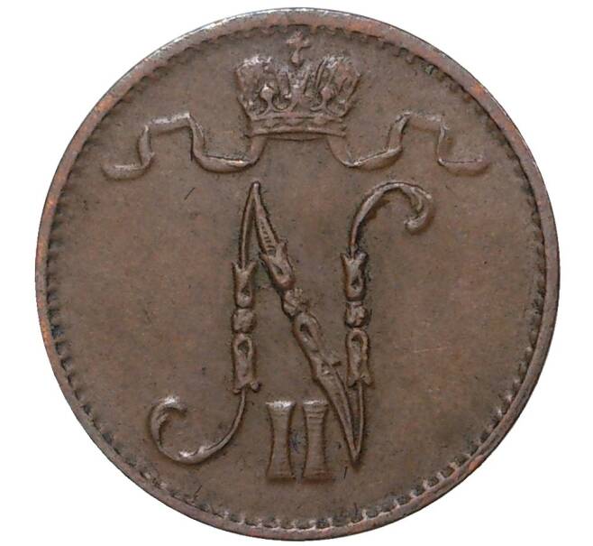 Монета 1 пенни 1911 года Русская Финляндия (Артикул M1-35555)