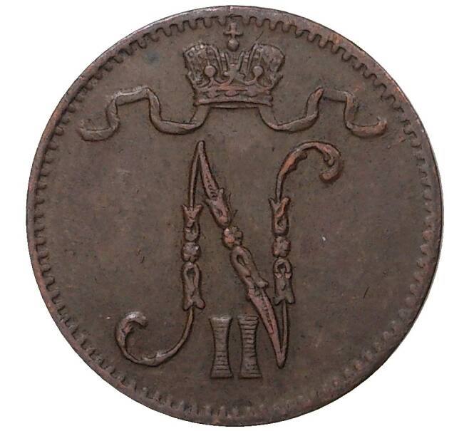 Монета 1 пенни 1912 года Русская Финляндия (Артикул M1-35557)