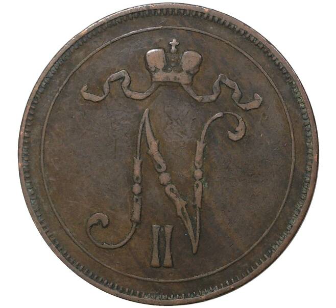 Монета 10 пенни 1900 года Русская Финляндия (Артикул M1-35571)