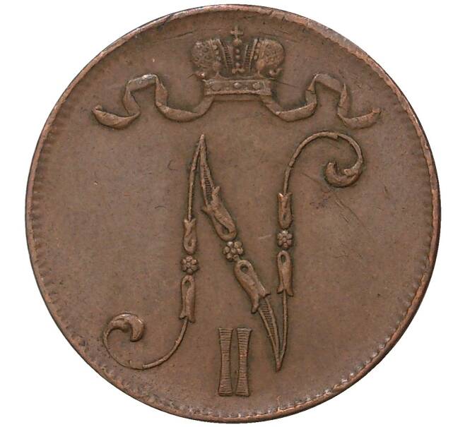 Монета 5 пенни 1915 года Русская Финляндия (Артикул M1-35572)
