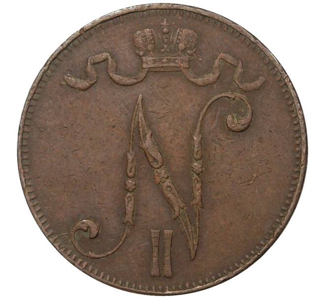 Монета 5 пенни 1913 года Русская Финляндия (Артикул M1-35580)