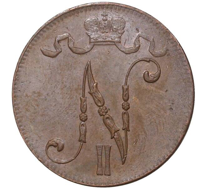 Монета 5 пенни 1916 года Русская Финляндия (Артикул M1-35591)