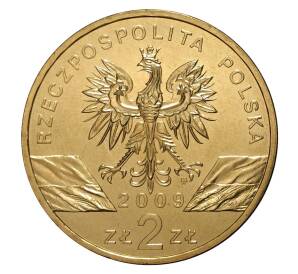 2 злотых 2009 года Зеленая ящерица — Фото №2