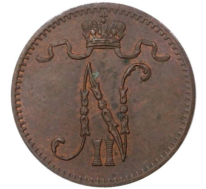 Монета 1 пенни 1915 года Русская Финляндия (Артикул M1-35625)
