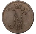 Монета 1 пенни 1916 года Русская Финляндия (Артикул M1-35628)