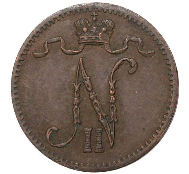 Монета 1 пенни 1916 года Русская Финляндия (Артикул M1-35630)