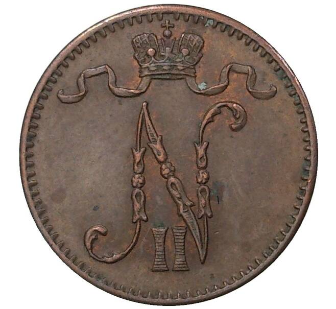 Монета 1 пенни 1913 года Русская Финляндия (Артикул M1-35637)