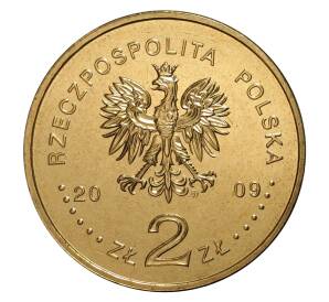 2 злотых 2009 года Польша «100 лет горноспасательной волонтерской службе» — Фото №2