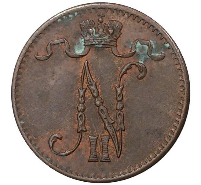 Монета 1 пенни 1915 года Русская Финляндия (Артикул M1-35650)