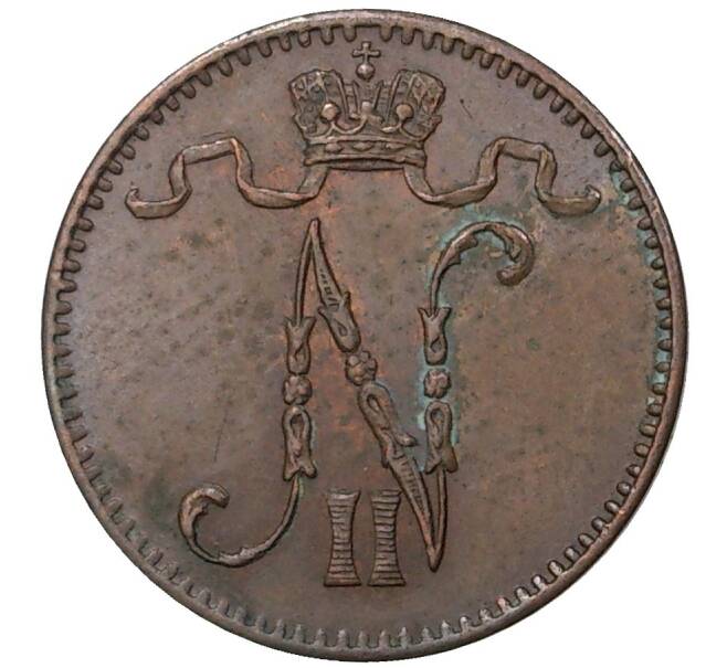Монета 1 пенни 1912 года Русская Финляндия (Артикул M1-35658)