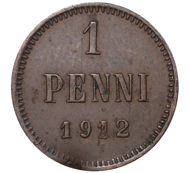 Монета 1 пенни 1912 года Русская Финляндия (Артикул M1-35662)