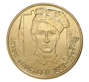 2 злотых 2010 года Польша «Артур Гроттгер» — Фото №1