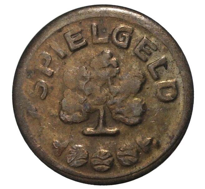 Игровой жетон 10 пфеннигов «spielgeld» Германия (Артикул: H5-0366) — Фото №2