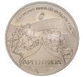 Монетовидный жетон 2018 года «Страны-участницы Чемпионата мира по футболу в России — Аргентина»