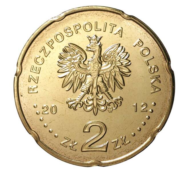 Монета 2 злотых 2012 года 50 лет Польскому радио «Тройка» (Артикул M2-0356)