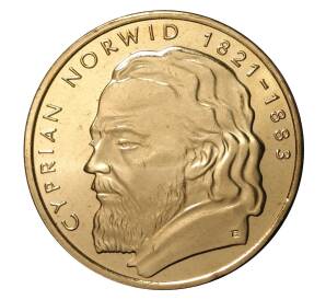 2 злотых 2013 года Польша «Циприан Норвид» — Фото №1