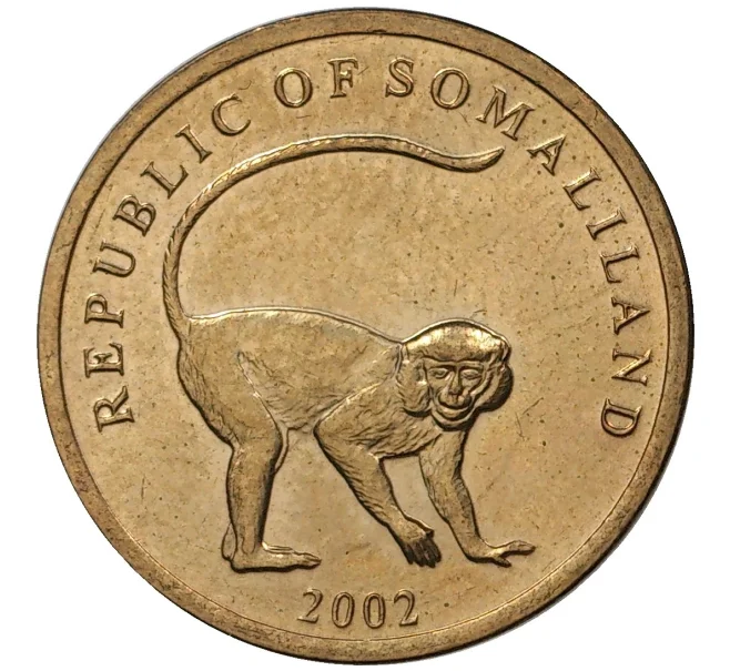 Монета 10 шиллингов 2002 года Сомалиленд (Артикул M2-44233)