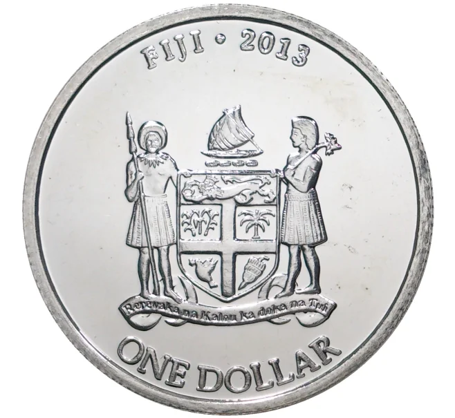 Монета 1 доллар 2013 года Фиджи «Фиджийская черепаха» (Артикул M2-44356)