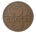 Монета 5 грошей 1937 года (Артикул: M2-0399) — Фото №1