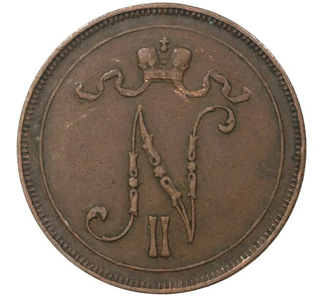 10 пенни 1907 года Русская Финляндия (Артикул M1-35880)