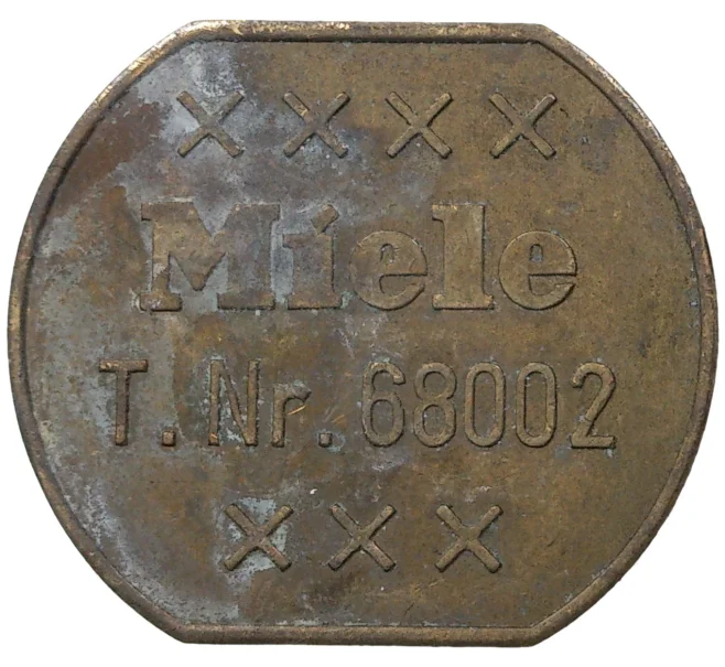 Жетон для автоматических прачечных компании Miele (Германия) (Артикул H5-0518)