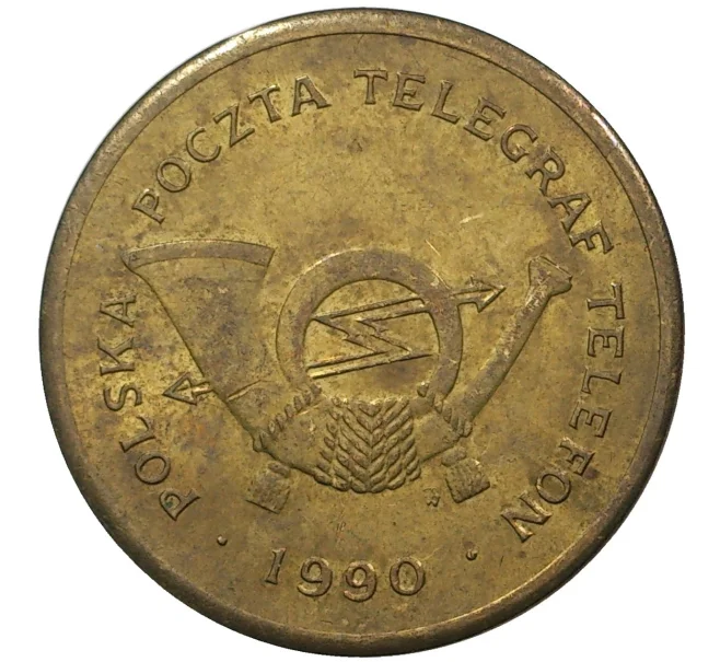 Телефонный жетон 1990 года Польша (Артикул H5-0537)