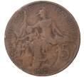 Монета 5 сантимов 1912 года Франция (Артикул M2-44516)