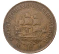 Монета 1 пенни 1943 года Британская Южная Африка (Артикул M2-44584)