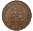 Монета 1 пенни 1945 года Британская Южная Африка (Артикул M2-44588)
