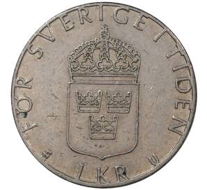 1 крона 1978 года Швеция