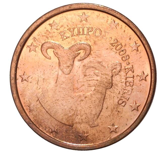 2 евроцента 2008 года Кипр (Артикул M2-44811)