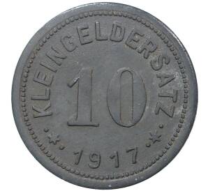 10 пфеннигов 1917 года Германия — город Айслебен (Нотгельд)