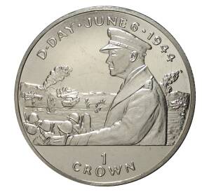 1 крона 1994 года 50 лет высадке в Нормандии — Фото №1